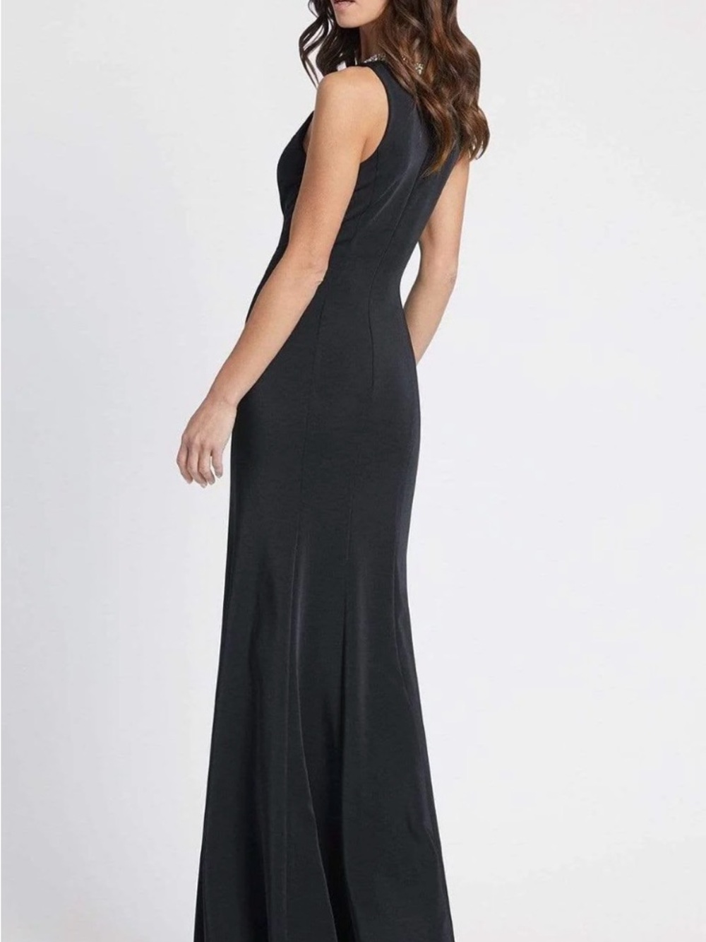 NWT✨ Mac Duggal Maxi Dress Gown with Crystal Embellished Neckline - Picture 8 of 8